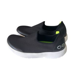 OOFOS Oomg Eezee Low Shoes Womens 10 Black Slip On Stretch Comfort Recovery